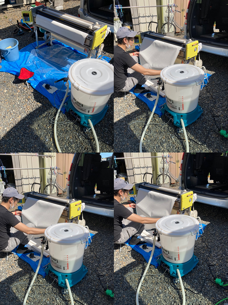 床養生をします